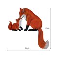 thumbnail image 5 of Jubilant Wooden Fox Door Frame Decoration Mother Son Animal Door Corner Sign Home Office Front Door Edge Topper Sitter Ornament, 5 of 7