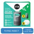 thumbnail image 3 of STEM Flying Insect Fan Trap for Indoor Bug Control, Plug-In Fan with UV Light, Starter Kit Includes 1 Device and 5 Glue Traps, 3 of 15