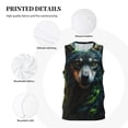 thumbnail image 3 of Naloa Realistic Style Colorful Wolf A Basketball Jersey Reversible Men's Mesh Athletic Sports Shirts Training Practice S-4XLLarge, 3 of 6