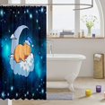 thumbnail image 3 of Manfei Cartoon Sleeping Capybara Shower Curtain 72Wx72L, Glitter Stars Print Shower Curtain 72Wx72L, Navy, 3 of 5