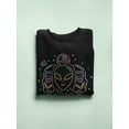 thumbnail image 3 of Space Neon Alien Troopers Sweatshirt Men -Image by Shutterstock, Male Large, 3 of 4