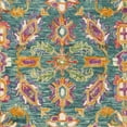 thumbnail image 6 of SAFAVIEH Aspen Mario Floral Wool Area Rug, Turquoise/Purple, 4' x 6', 6 of 7