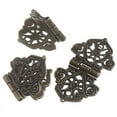 thumbnail image 5 of Racing Butterfly 2pcs Vintage Alloy Hollow Flower Hinge Furniture Hardware DIY Box Metal Hinges, 5 of 8