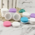 thumbnail image 3 of CCOCC 12 Pcs Contact Lens Case,Eco-Friendly Plastic Eyeglass Case for Monthly Lens Changes,Double-Sided Compartment Contact Case,Purple&Pink, 3 of 4