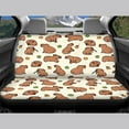 thumbnail image 4 of KUIFORTI Capybara Car Seat Covers Full Set 4 Pack Easy to Install Front Seat Protector Auto Seat Rear Split Bench Cover Universal Fit Most Cars,SUV, Trucks, 4 of 7