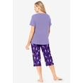 thumbnail image 2 of Dreams & Co. Plus Size 2-Piece Capri Cotton PJ Set, 2 of 6