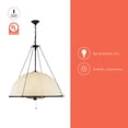 thumbnail image 2 of Alora Lighting CH661433MB Crosby 4 Light 33" Wide Pendant - Black, 2 of 7
