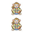 thumbnail image 2 of VONKY Exciting Kids Activity Safety Target Sticky Ball Board with 6 Balls Thrilling and Amusing monkey 2Set, 2 of 6