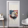 thumbnail image 2 of Independence Day Window Privacy Film, Patriotic Eagle U.S Flag Vintage Static Cling UV Sun Blocking Heat Control Window Tint Day and Night, Non-Adhesive One Way Windows Privacy Cover 35.4''x78.7'', 2 of 7