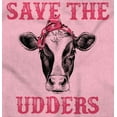 thumbnail image 2 of Breast Cancer Awareness Save Udders Hoodie Sweatshirt Women Brisco Brands 4X, 2 of 6