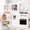 White, variant on Arlopu Wooden Kids Play Kitchen, Pretend Kitchen Playset Interactive Cooking Toys with Realistic Sounds & Lights, Gift for Toddlers 2+ Years, White