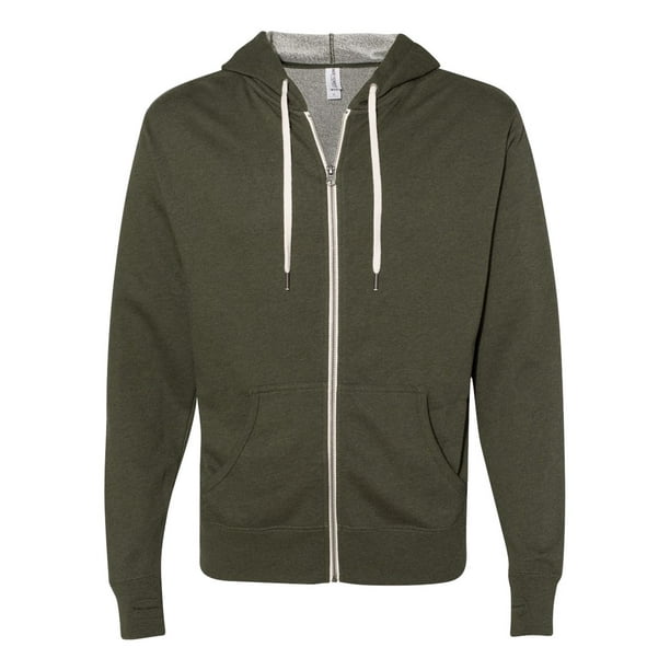 Independent Trading Co. - Fleece Unisex French Terry Heathered Hooded ...