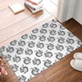thumbnail image 2 of Vsdgher Black Squirrel print Flannel Anti-Slip Floor Mat Comfort Mat Floor Carpet for Decor, Non-Slip, Home, Office, Laundry, Durable, 2 of 5