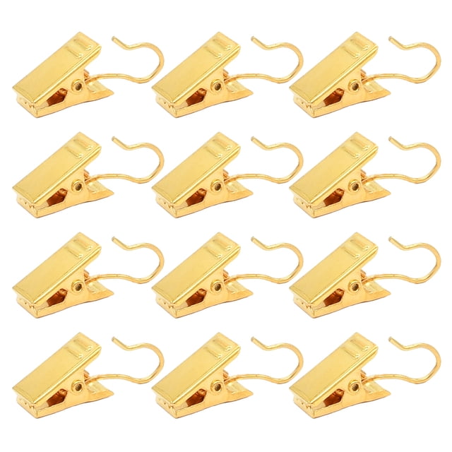 Non-Slip Design Heavy Duty Metal Hook Clips, Stainless Steel Smooth Hook Design For Multi-Purpose Use, Festival & Party Essential Strong Tension Clip, 100 Packs