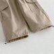 thumbnail image 3 of Pantalones largos para niños, de color liso, con cintura elástica y bolsillos laterales, ajustados, deportivos, largos, de poliéster., 3 of 4