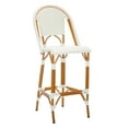 thumbnail image 4 of SAFAVIEH California Outdoor Patio Bar Stool, White, 4 of 12