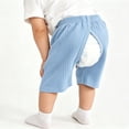 thumbnail image 6 of SHTXOZHI Baby Open-Crotch Shorts Elastic Waist Comfortable Ribbed Boys Pants Summer Casual Outdoor Girls Bottoms, 6 of 6