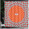 thumbnail image 4 of Ambesonne Vintage Shower Curtain, Circles Spiral Lines, 69"Wx84"L, Multicolor, 4 of 5
