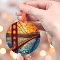 thumbnail image 4 of Golden Gate Bridge Ornament 2025, Travel Landmark Christmas Decoration, Holiday Keepsake Gift, Collectible Souvenir, Glass Look Hanging Decor, Xmas Tree Decoration, 2025, Seasonal, 4 of 5