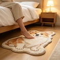 thumbnail image 4 of Cute Irregular Area Rug, Dog Shaped Soft Non Slip Floor Mat, Funny Decorative Cartoon Pet Bedside Carpet for Bedroom Entryway Dorm Indoor Home Decor, 4 of 6