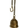 thumbnail image 2 of Aakrati Vintage Matte Wall Hanging Bell with Brass Chain and Hook for Gates, Home, Office and Temple, 2 of 2