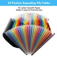 thumbnail image 3 of ZOUYUE 24 Pockets Expanding File Folder,Black Desktop Accordion Folders Document Storage Organizer with Expandable Cover (A4/Letter Size), 3 of 8