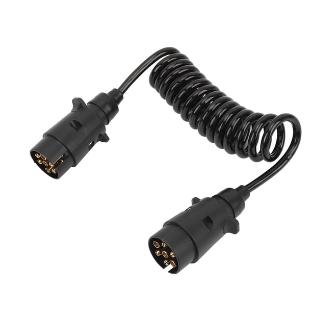 Conector De Cableado De Enchufe De Remolque, Conexión Segura, 2 Metros, Plug And Play, Adaptador De Enchufe De Remolque De 7 Pines A 7 Pines Para RV, Caravana, Barco