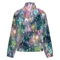 thumbnail image 6 of Jackets for Women Winter Coat Jackets Flannel Stand Collar Jacket(Colorful Floral Pattern,Size:S-4XL), 6 of 7