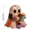 thumbnail image 3 of Little Ghost's Cozy Halloween DIY Patchwork Kit, with Pre-Cut Fabric, Stuffing & Accessories, Halloween Decoration & Gift（G）, 3 of 6