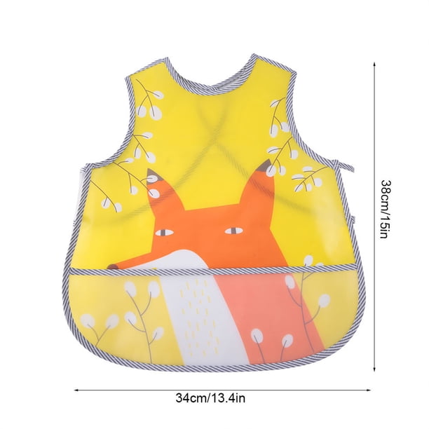 Chaleco babero para bebé, ropa de abrigo para bebés y niños pequeños con dibujos animados, ropa de abrigo para bebés, claridad notable