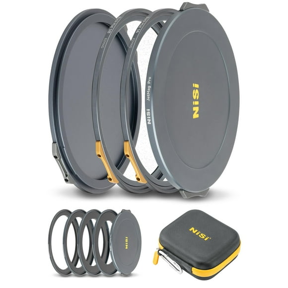 Kit de filtros de lentes NiSi JetMag Pro 82MAG Black Mist con adaptadores