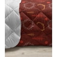 thumbnail image 3 of Landscape Down Alternative Comforter, Winter Woods Theme Pattern of Deer Heads with Antlers and Fir Trees, Microfiber Quilt for All Season, 5 Sizes, White Sepia Dark Taupe, by Ambesonne, 3 of 3