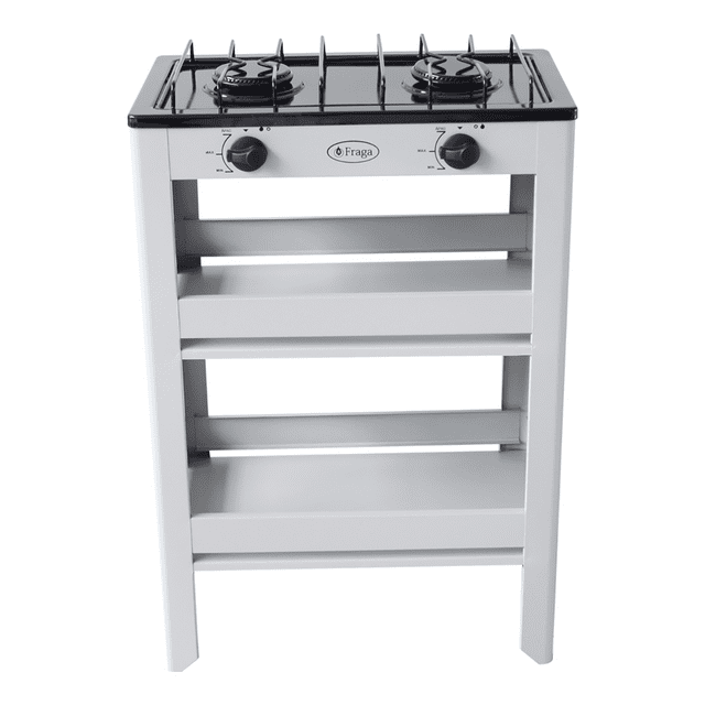 Parrilla Estufa Gas Anaquel 2 Quemadores P-906 Fraga negro 1 Fraga P906