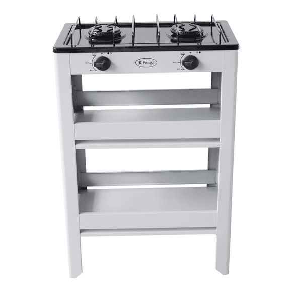 Parrilla Estufa Gas Anaquel 2 Quemadores P-906 Fraga negro 1 Fraga P906