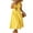 Yellow, variant on WIFORNT Women Long Dress, Sleeveless Turn-down Collar Button-down Casual Party Summer A-line Dresses for Daily
