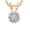 14K Rose Gold, variant on 0.5-10 Carat Lab Grown Diamond Solitaire Pendant Necklace, Round Cut Solitaire, 4-Prong Setting, Jewelry for Women (E-F, VS) Platinum 0.75 Carats 18" Silver Chain