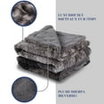 thumbnail image 3 of GONUES Electric Throw Shawl, 50x60, Soft Tie - Dye PV Fleece and Cotton Fleece AB - Sided, Gray, 3 of 8