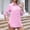 Pink, variant on Women Button Down Shirts 3/4 Sleeve Basic Business Dress Shirt Classic V Neck Button Up Work Blouse Tops