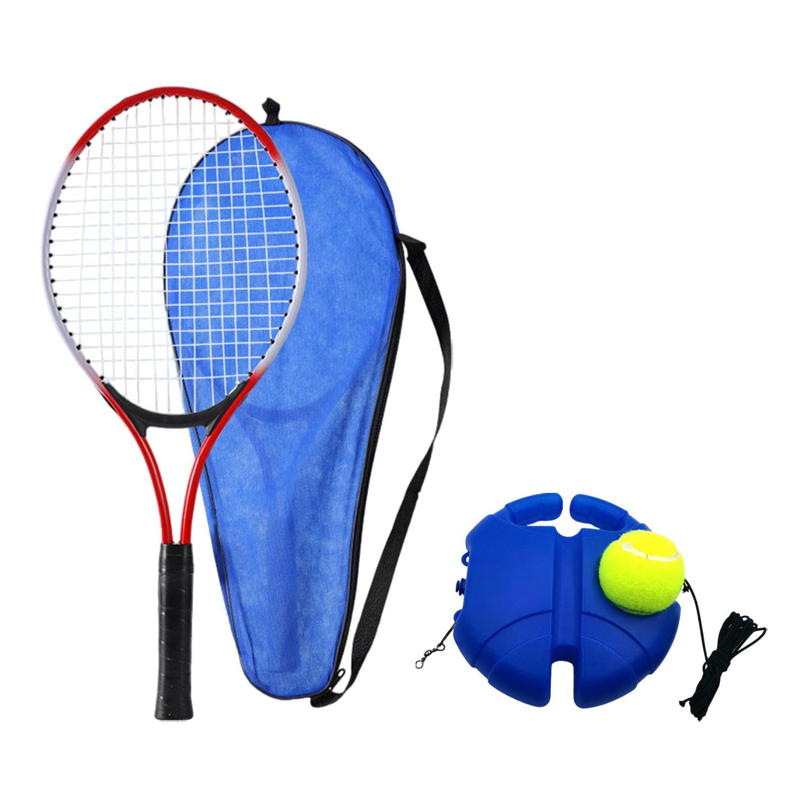 GARENDE Tennis Racket Portable Professional Tennis Training Ball with String Kids Red
