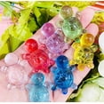 thumbnail image 4 of 6 Pieces Glittering Resin Sea Creature Figurines - Glow in Dark Turtle Seahorse Starfish, Mini Aquarium Decoration for Fish Tank, Colorful Underwater DIY Craft Charms, 4 of 7
