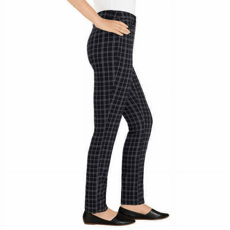 NEW- Hilary Radley Ladies' Plaid Dress Pant - Black Combo Size 12 Large  -NWT- - Walmart.com