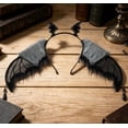 thumbnail image 4 of Halloween Devil Wing Headband, Red Black Dark Little Devil Headpiece, 12.6x14.2 Inch Party Photo Prop, 4 of 5