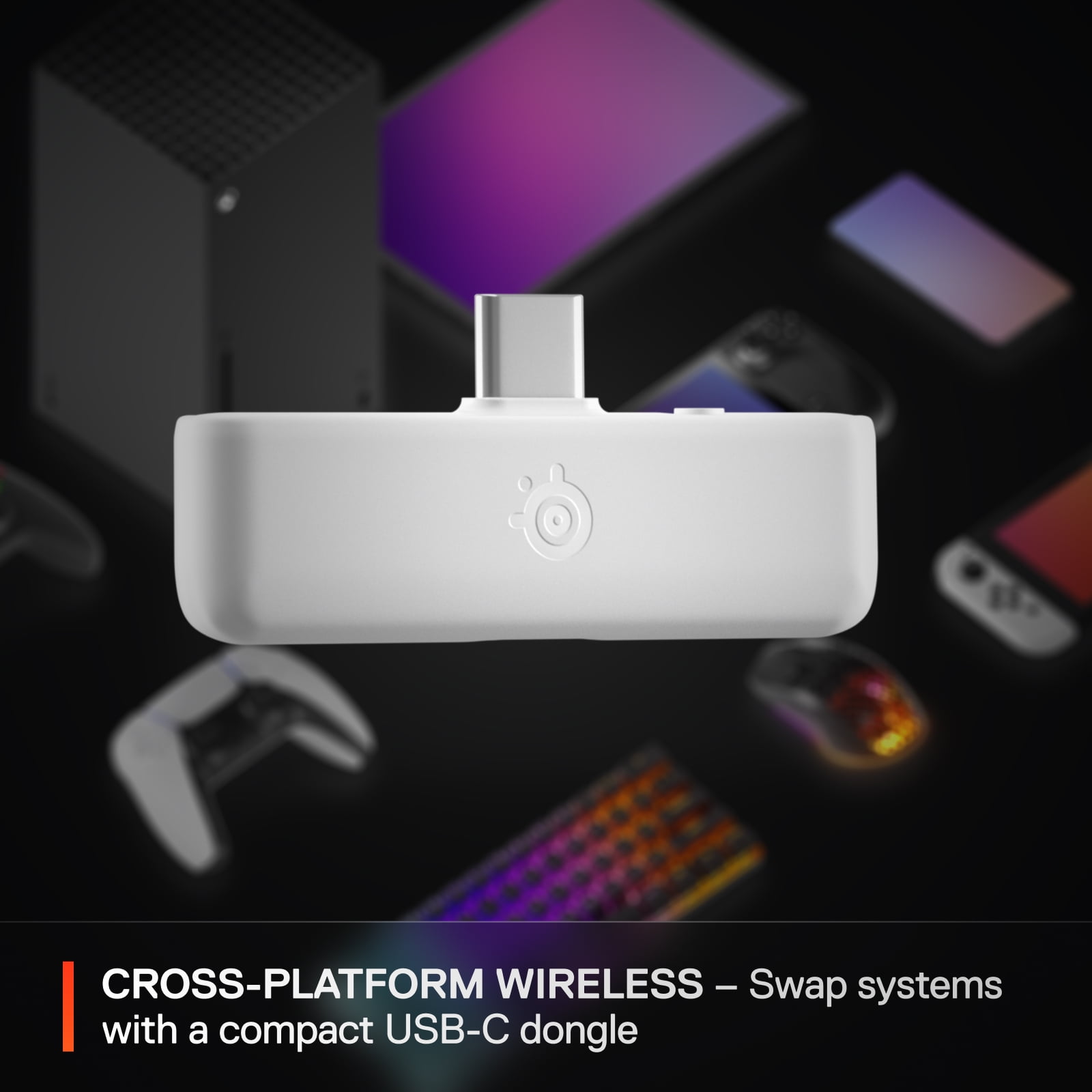 SteelSeries Arctis Nova 5X Wireless Multi-System Gaming Headset for Xbox Series X and S, Xbox One - USB Type-C Connector Circumaural - White