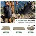 thumbnail image 5 of CONCETTA Lightweight Double Sleeping Bag for Adults in Cold & Warm Weaher, Waterproof & Machine Washable for Camping/Backpacking/Hiking, Military Green, 5 of 9
