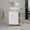 White Particle Board Melamine, variant on LHSHID Under Sink Cabinet,1 Door,5 Open Compartments,Melamine Finish,White