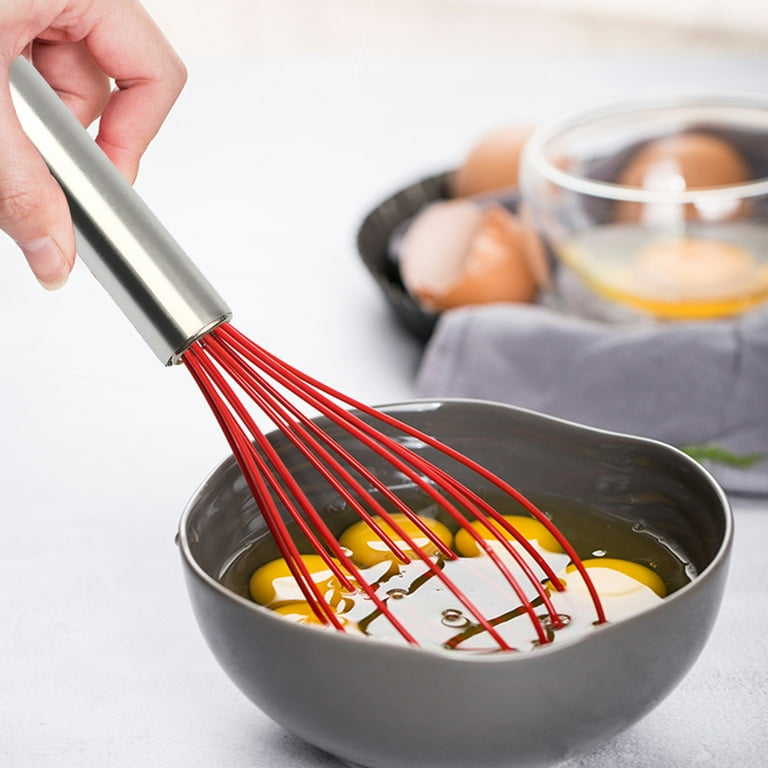 Whisk Commercial Whisks Stainless Steel & Silicone Non-Stick Coated Small  Whisk