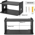 thumbnail image 2 of Floating Shelf for Projector & Router - Solid Wood Design with  Management, 2 of 5