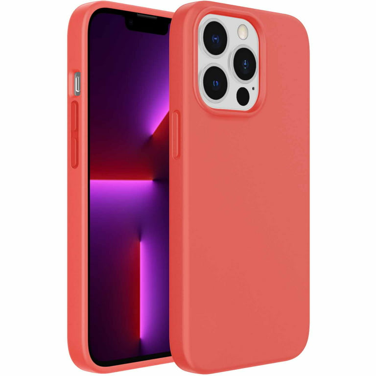 JETech Silicone Case Compatible with iPhone 13 Pro 6.1-Inch, Silky-Soft  Touch Full-Body Protective Phone Case, Shockproof Cover with Microfiber  Lining (Pink Pomelo) 