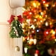 thumbnail image 4 of Adornos De Terciopelo Guirnalda colgante de ratán con forma de árbol de Navidad y cascabeles para decorar la puerta en Navidad (1 unidad, 19 x 12 x 7 cm) [B] Rkxzt, 4 of 8