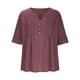 thumbnail image 4 of Eres Más Que una Camisa de Puntuación de Prueba Sexy de Manga Corta Lentejuelas Suelta Camisa de Blusa con Cuello en V, Poliéster, 4 of 9